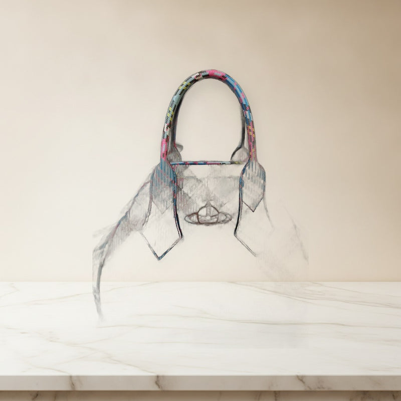 Vivienne Westwood Yasmine Medium Mac Andy Tartan Handbag