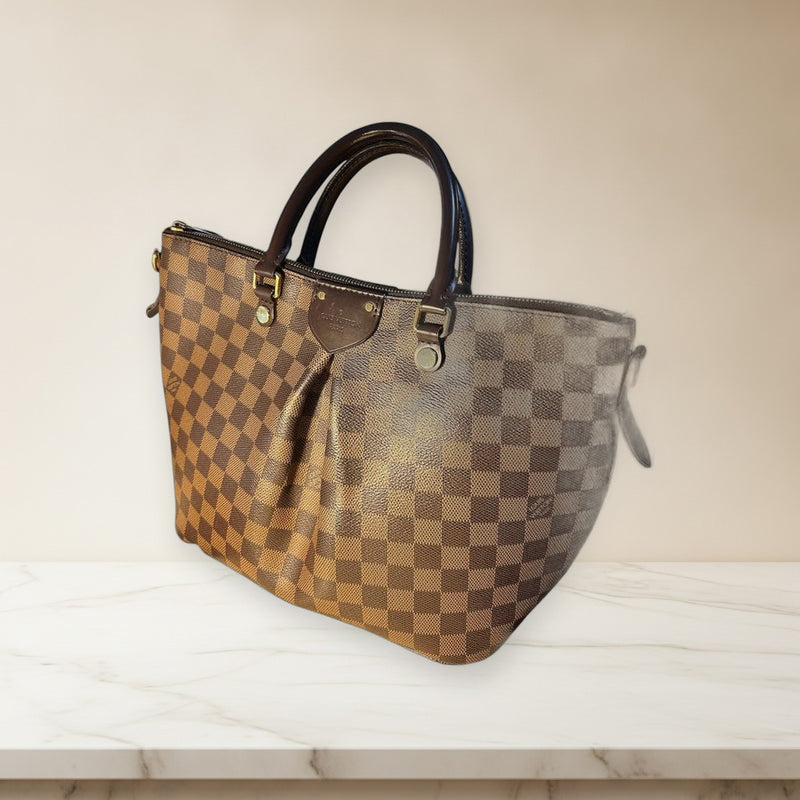 Louis Vuitton Damier Siena Mm Handbag Shoulder Bag Canvas
