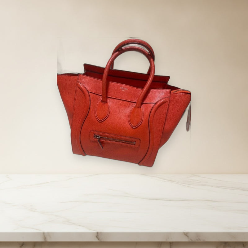Celine Handbag Shoulder Bag Tote Leather
