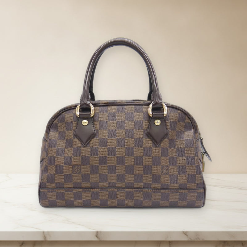 Louis Vuitton Duomo Damier N60008 Handbag Canvas Leather Padlock Keys
