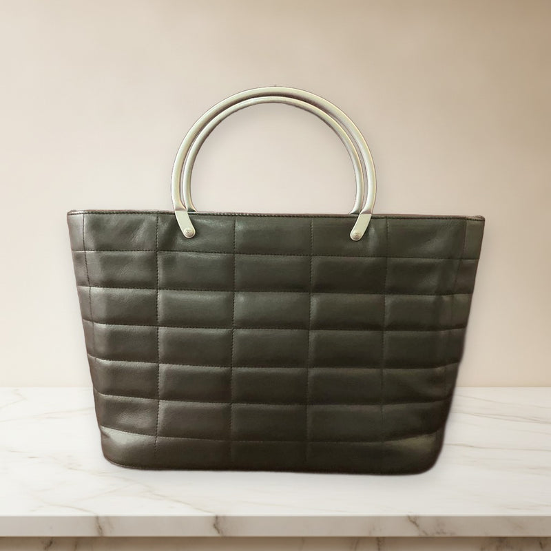 Chanel Handbag Brown Quilted Leather