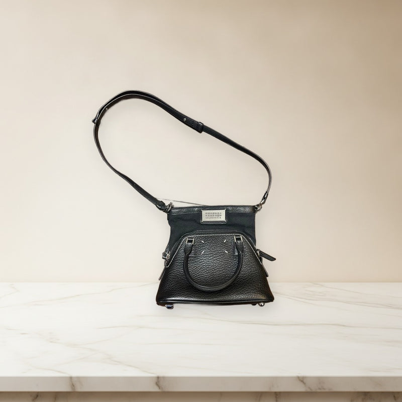 Maison Margiela 5AC Micro Shoulder Bag Calf Leather Black Cotton Lining