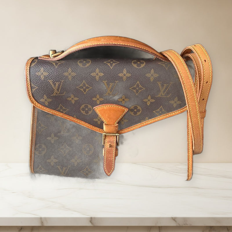 Louis Vuitton Monogram Bel Air Handbag Shoulder Bag Vachetta Leather