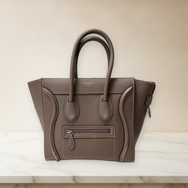 Celine Luggage Micro Sulli Handbag Tote Bag Leather