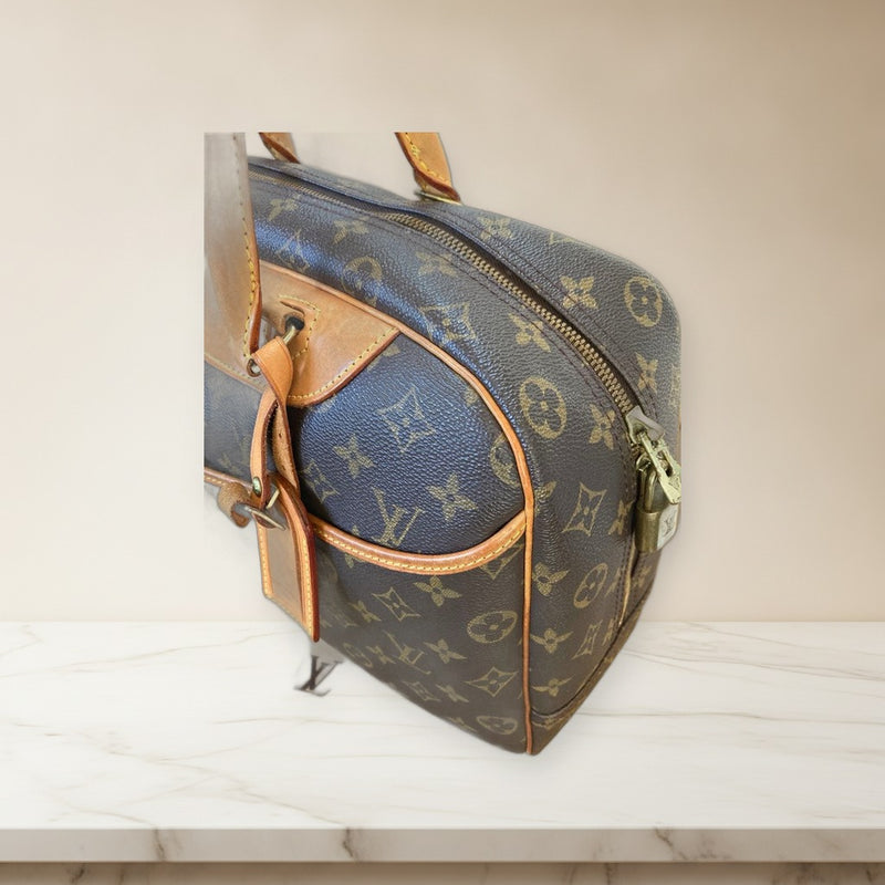 Louis Vuitton Deauville M47270 Handbag Monogram Bowling Vanity