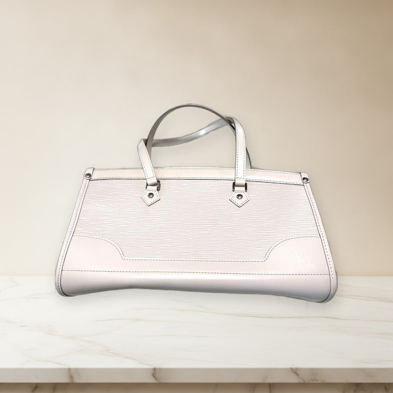 Louis Vuitton Epi Leather Shoulder Bag White