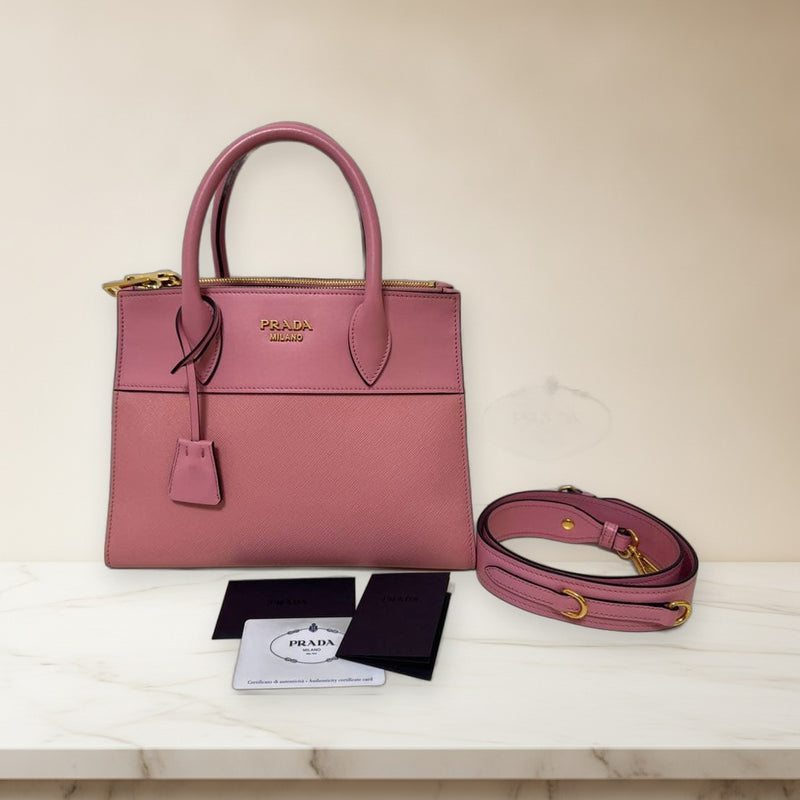 Prada Paradigm Saffiano 2-Way Handbag Shoulder Bag Leather