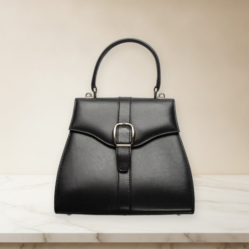 Gucci 000 2026 0286 2-Way Handbag Shoulder Bag Leather Black Silver Hardware