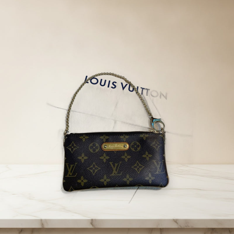 Louis Vuitton Monogram Pochette Mila Mm M60094 Accessory Pouch Pvc