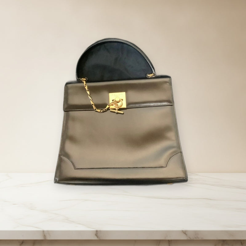 Celine Vintage Handbag Shoulder Bag Leather