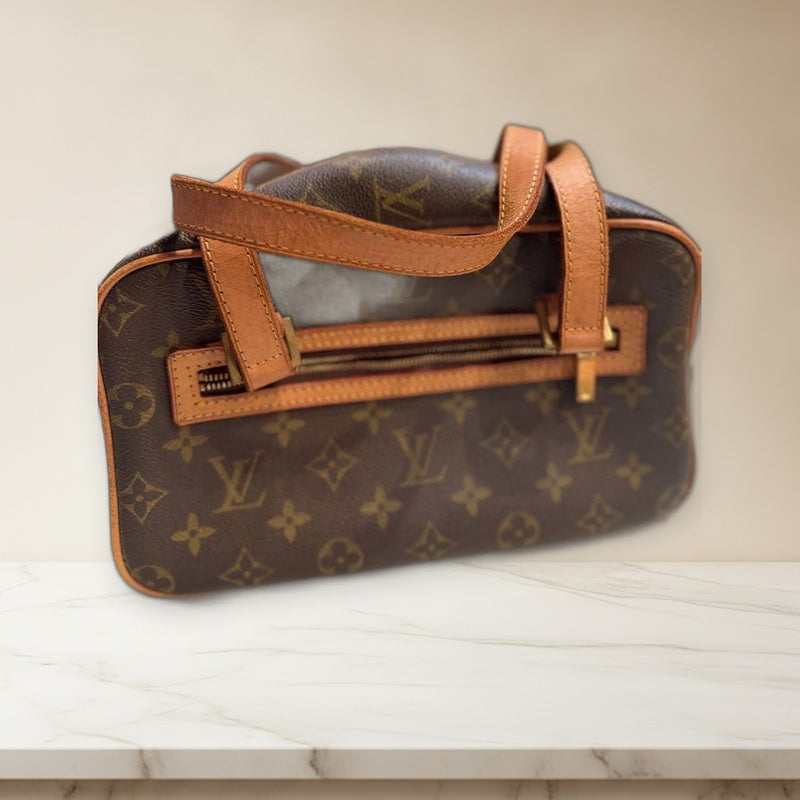 Louis Vuitton Monogram Cite Mm M51182 Shoulder Bag Brown