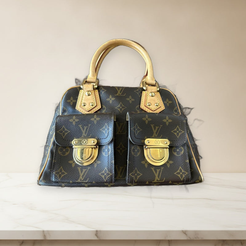 Louis Vuitton Monogram Manhattan Pm Handbag Leather