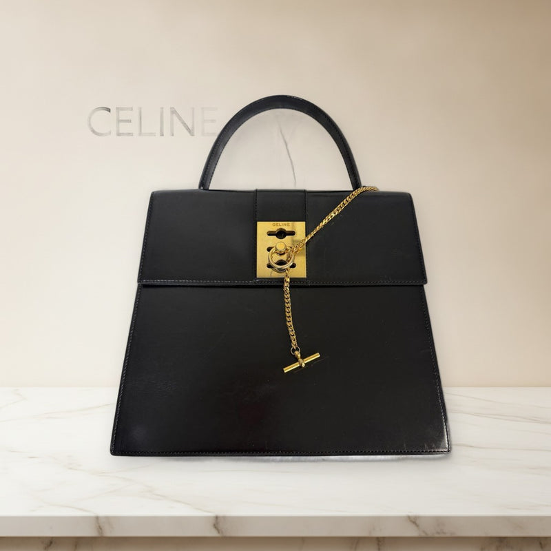 Celine Kelly Handbag Shoulder Bag Leather