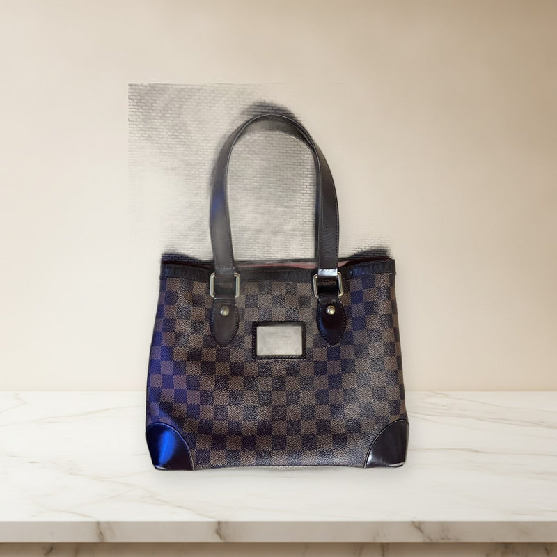 Louis Vuitton Hampstead Damier Handbag Shoulder Bag Cowhide Leather