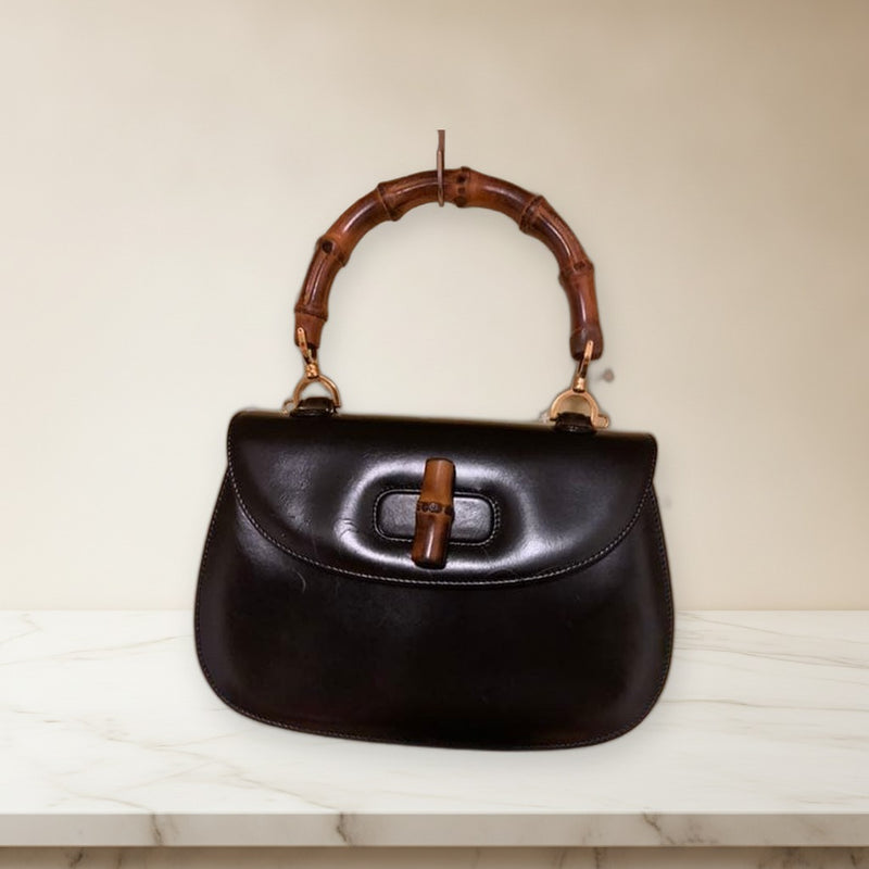 Gucci Handbag Black Calf Leather