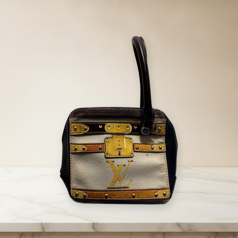 Louis Vuitton Monogram Trompe Loeil M52350 Square Handbag Shoulder Bag