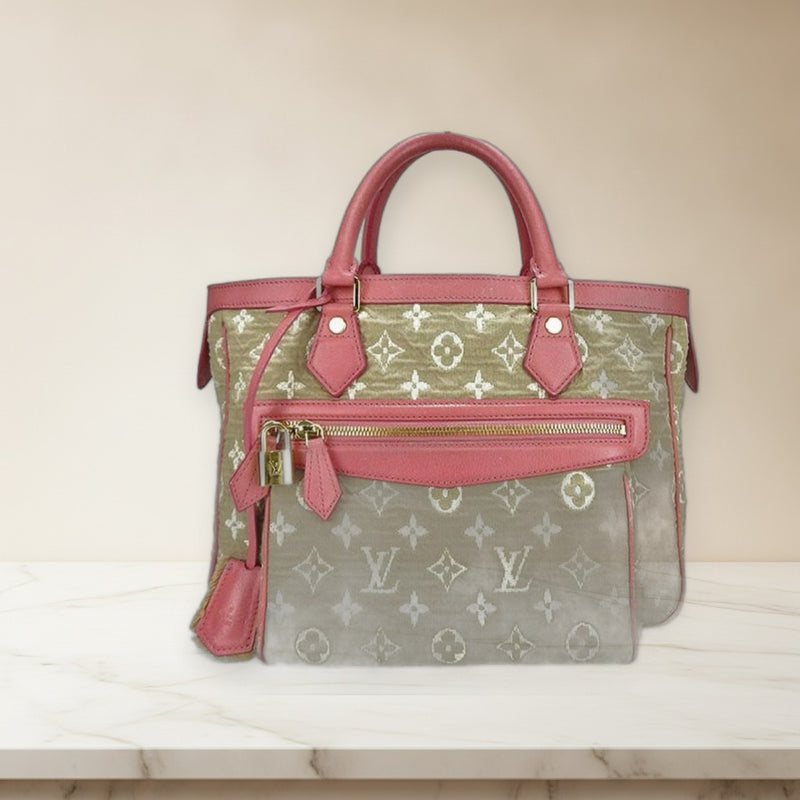 Louis Vuitton Monogram Sabbia Cabas Mm M93496 Shoulder Bag Canvas Rose