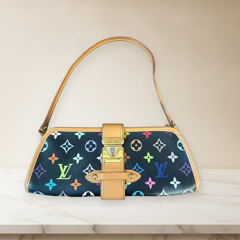 Louis Vuitton Shirley Monogram Multicolor Shoulder Bag Canvas