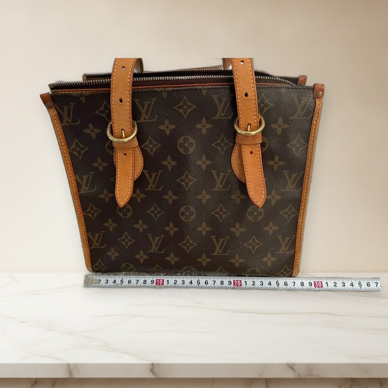 Louis Vuitton Monogram Handbag Shoulder Bag Brown