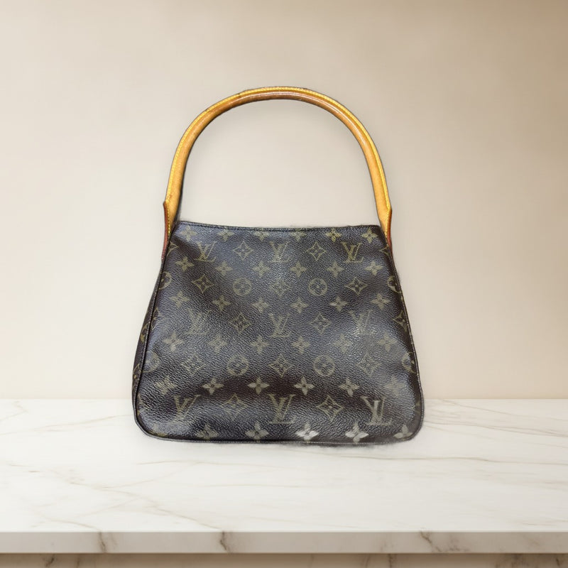 Louis Vuitton Monogram Looping Shoulder Bag Leather Handbag