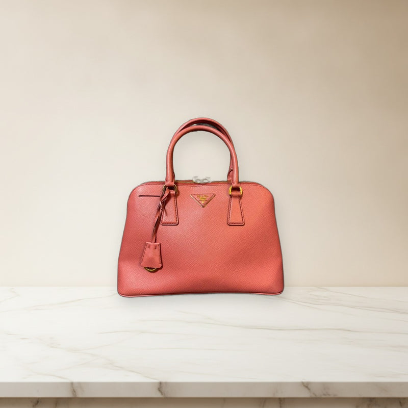 Prada BL0837 2WAY Handbag Shoulder Bag Leather Pink