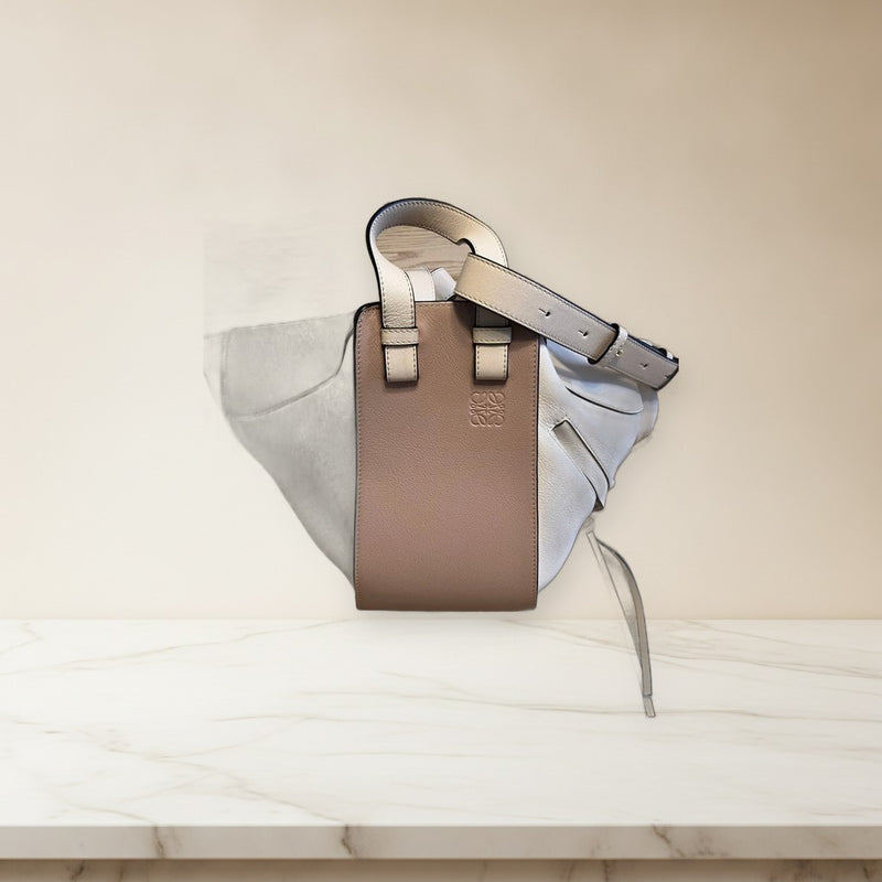 Loewe Hammock Small 2-Way Handbag Shoulder Bag Baby Pink Leather