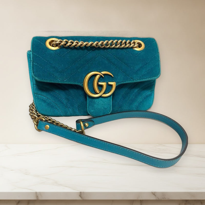 Gucci Marmont Shoulder Crossbody Bag Leather