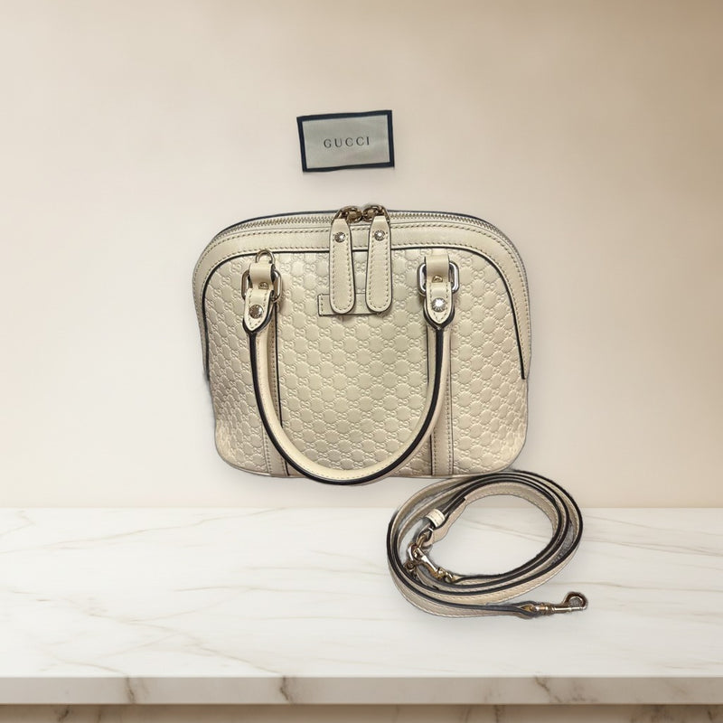 Gucci Microguccissima 2-way Handbag Shoulder Bag Crossbody Leather