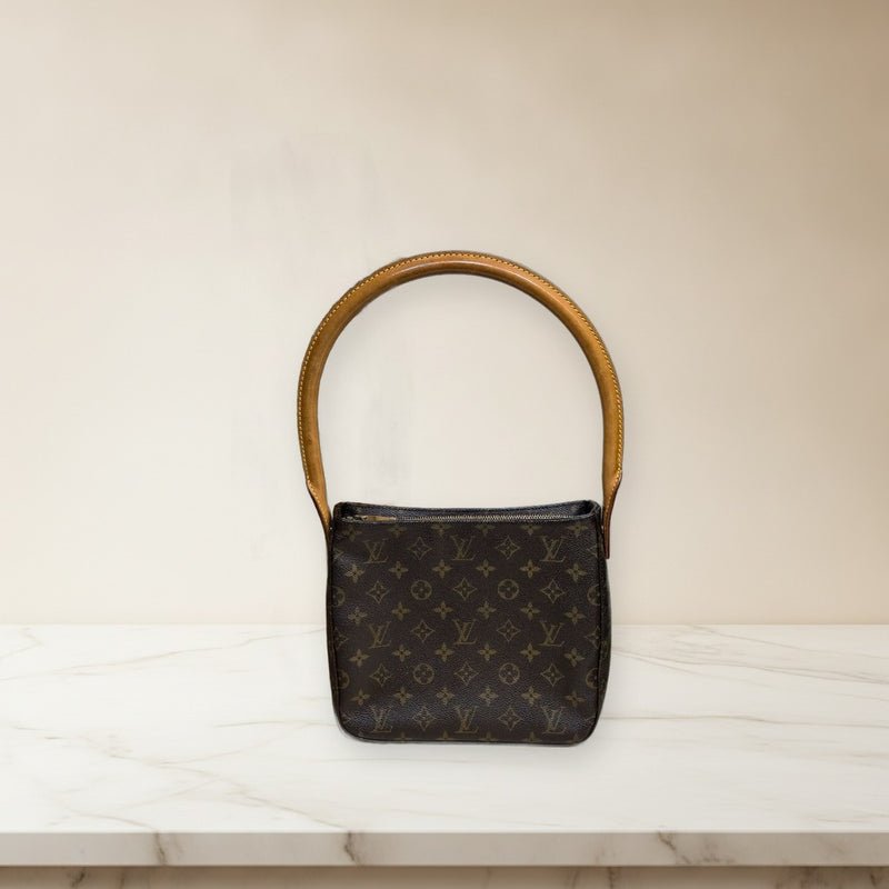 Louis Vuitton Monogram FL0032 Handbag Leather Gold Hardware
