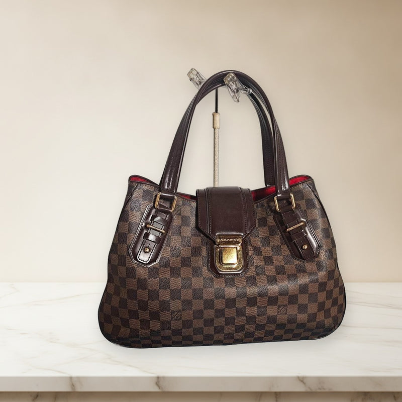 Louis Vuitton Greet N48108 Damier Shoulder Bag Handbag Brown