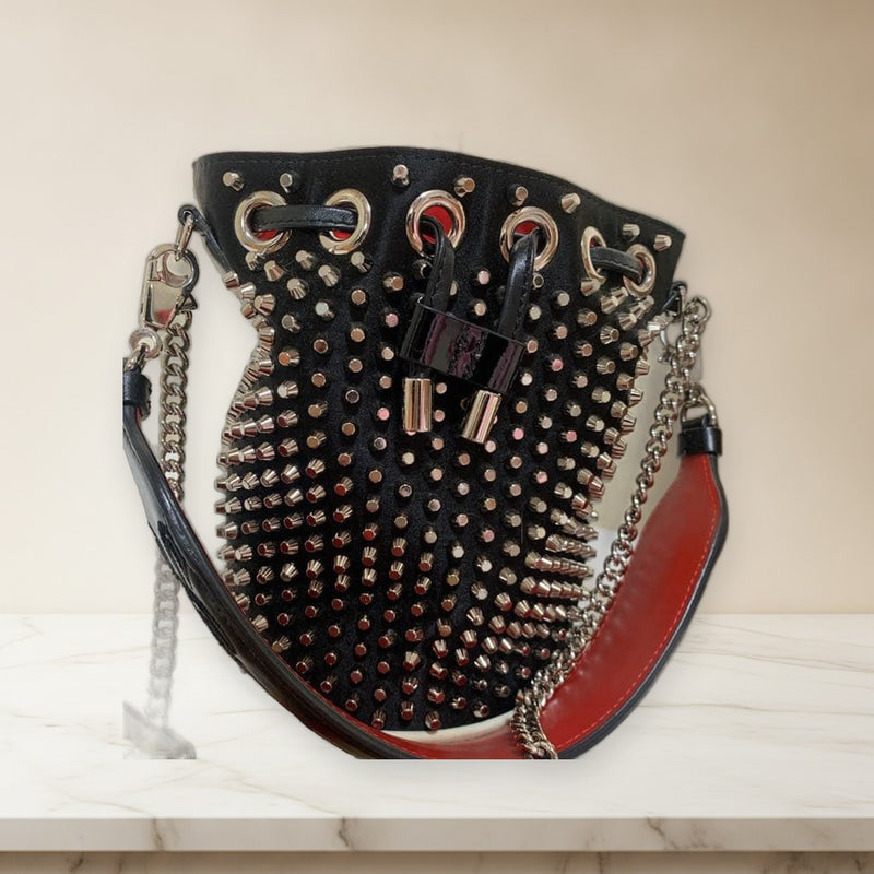 Christian Louboutin Bucket Bag Handbag Shoulder Bag Leather