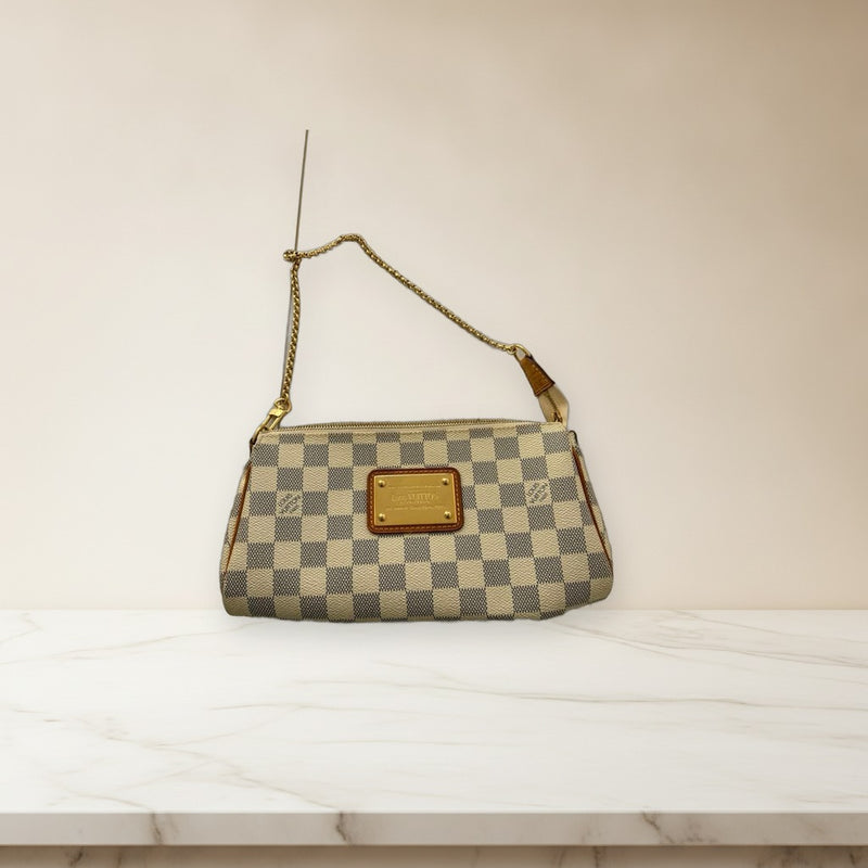 Louis Vuitton Damier Azur Chain Bag Shoulder Handbag