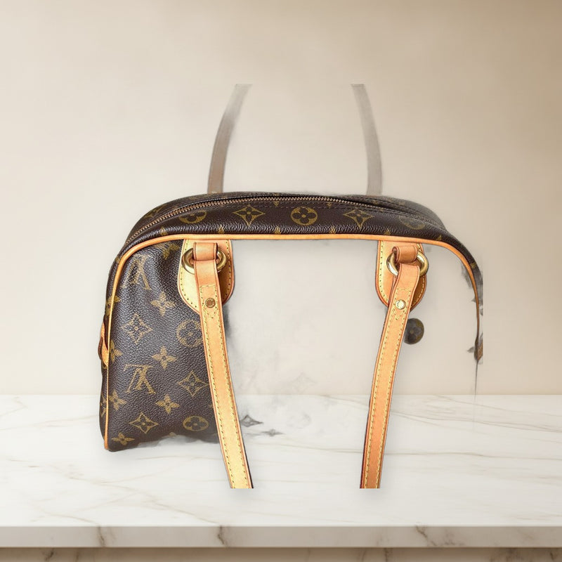 Louis Vuitton Montorgueil Ps Monogram Canvas Shoulder Bag Leather