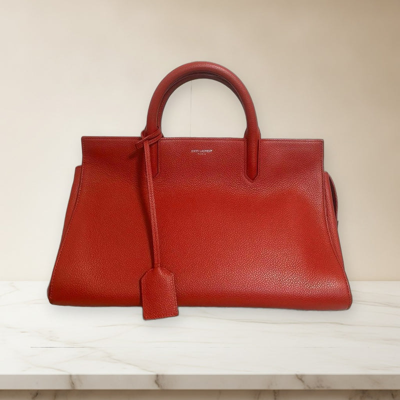 Saint Laurent Handbag Shoulder Bag 2-Way Leather Red
