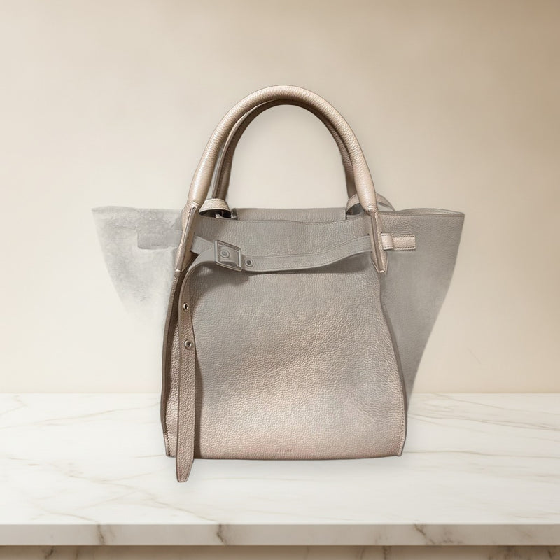 Celine Big Bag Small Handbag Grained Calfskin Light Taupe Shoulder Tote