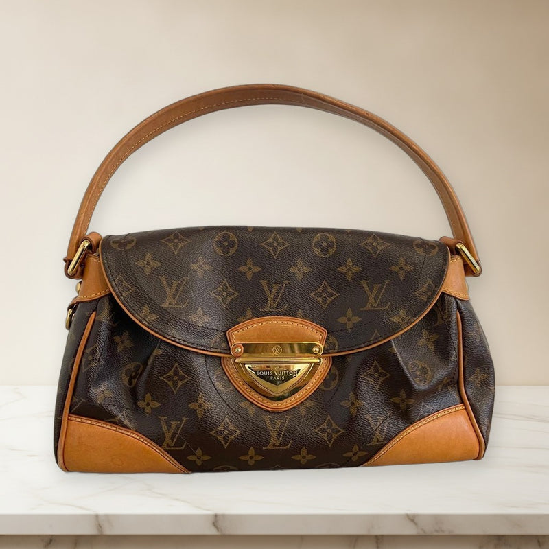 Louis Vuitton Beverly Mm Monogram Shoulder Bag Handbag Brown