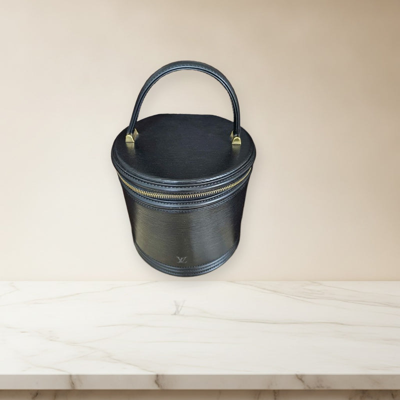 Louis Vuitton Cannes Epi Noir Handbag Black Epi Leather