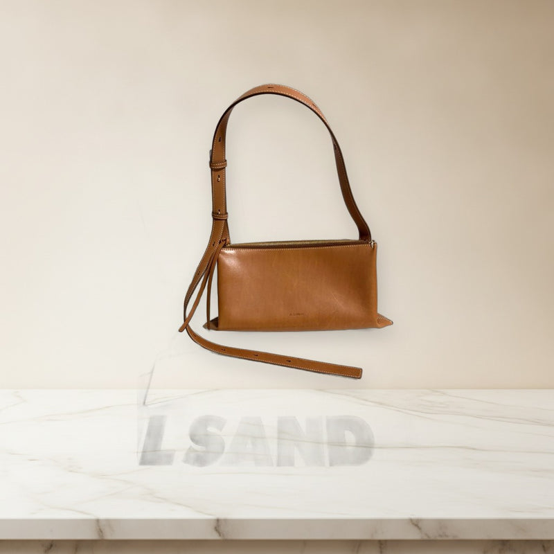 Jil Sander Empire Sm Shoulder Bag Leather Tan