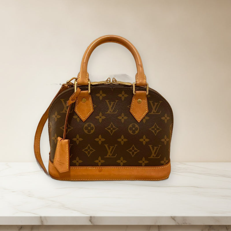 Louis Vuitton Alma Bb Monogram Canvas Handbag Shoulder Bag