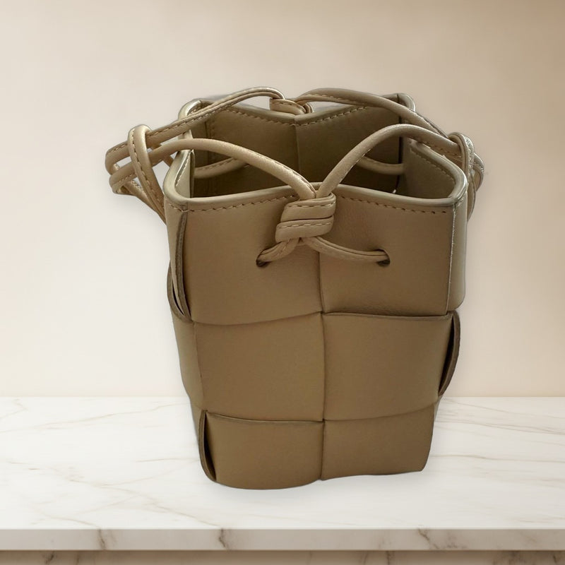 Bottega Veneta Intrecciato Cassette Mini Crossbody Bucket Shoulder Bag