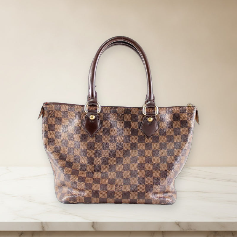 Louis Vuitton Saleya Pm N51183 Handbag Tote Bag Damier Brown