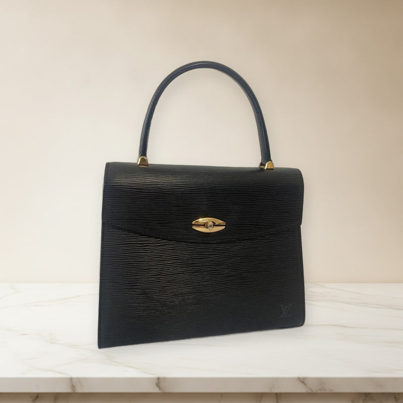 Louis Vuitton Epi Leather Mini Tote Bag Handbag Black