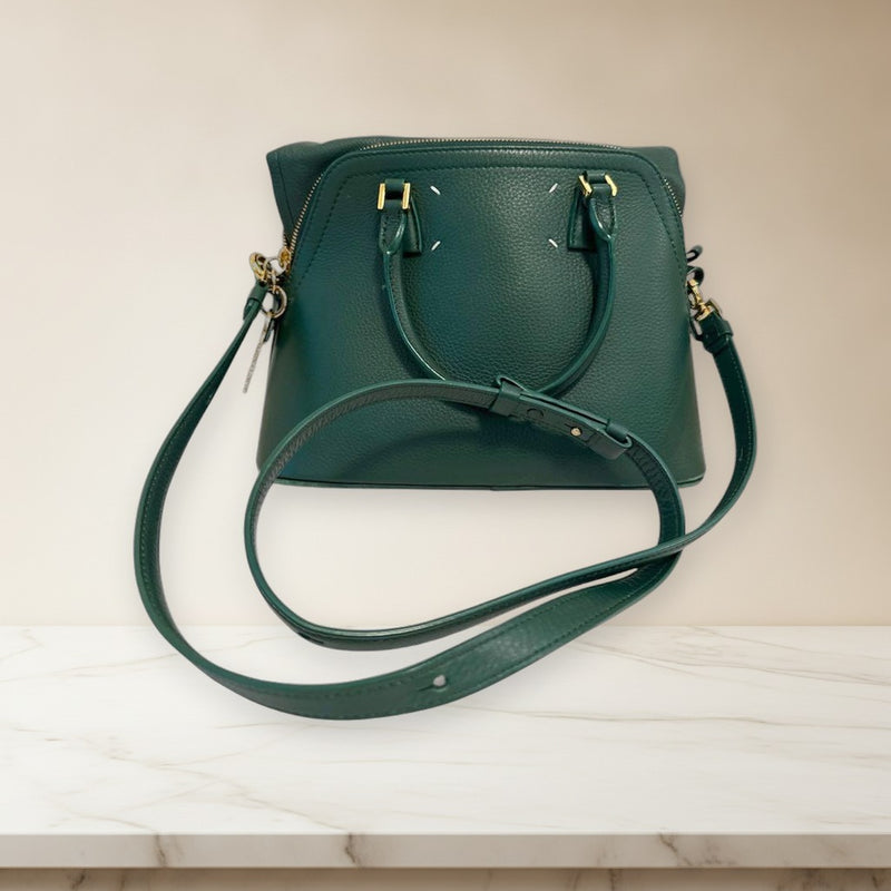 Maison Margiela 5AC Shoulder Handbag Green Leather