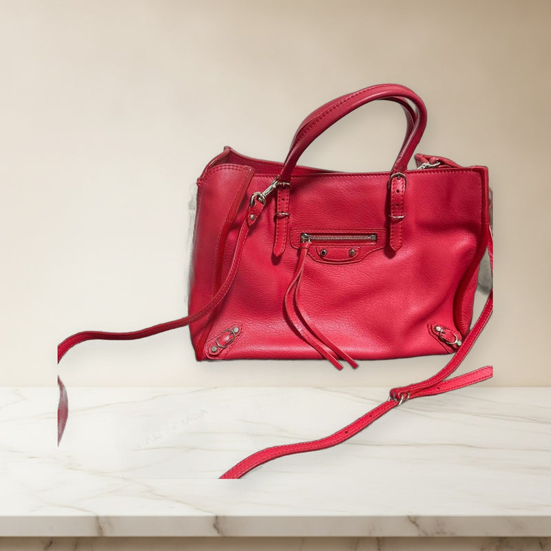 Balenciaga Handbag Red Leather
