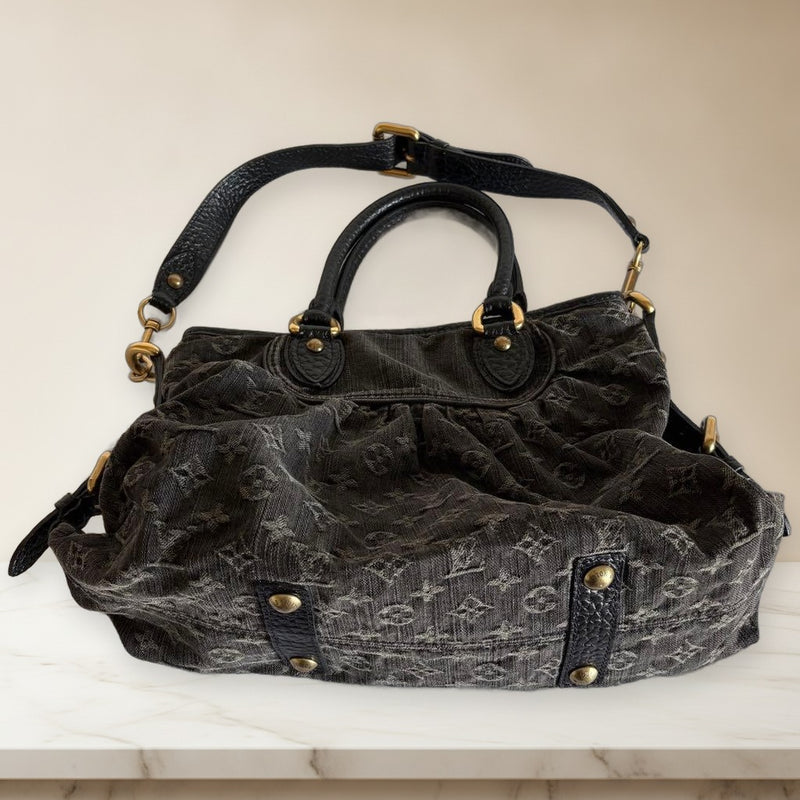 Louis Vuitton Monogram Denim Neo Cavi Gm Handbag Noir
