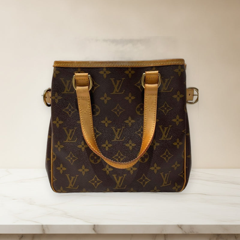 Louis Vuitton Batignolles VI4008 Tote Bag Monogram Brown Shoulder Handbag