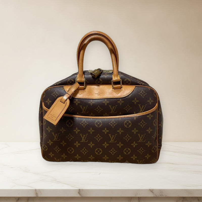 Louis Vuitton Monogram Deauville M47270 Handbag Brown