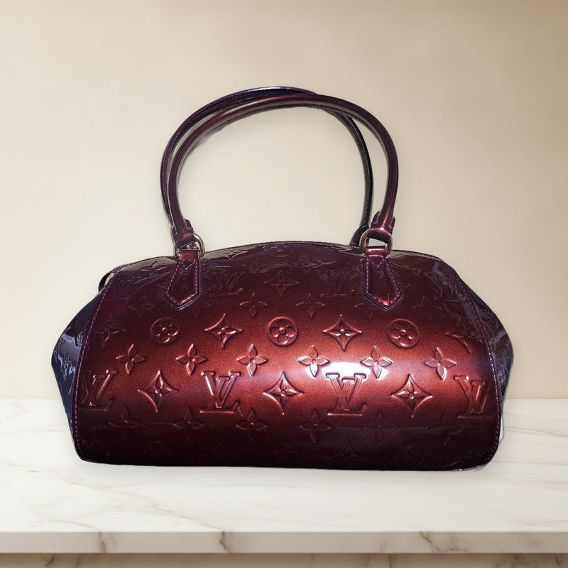 Louis Vuitton Sherwood Pm TR4160 Shoulder Bag Monogram Vernis Rouge Fauviste
