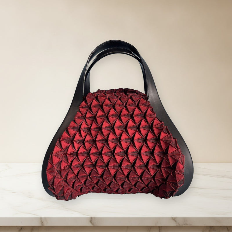 Issey Miyake Steam Knit Pleated Handbag