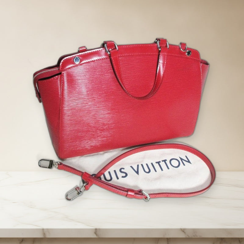 Louis Vuitton Epi Brea Mm M4030E 2WAY Shoulder Bag Carmine Red